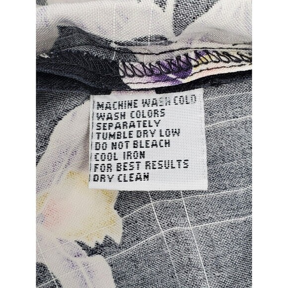 VINTAGE TOMMY BAHAMA BLACK FLORAL TANK DRESS 100% SILK WOMEN SIZE 2 TROPICAL - Picture 12 of 14